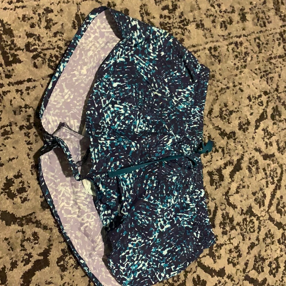 Blue athletic shorts